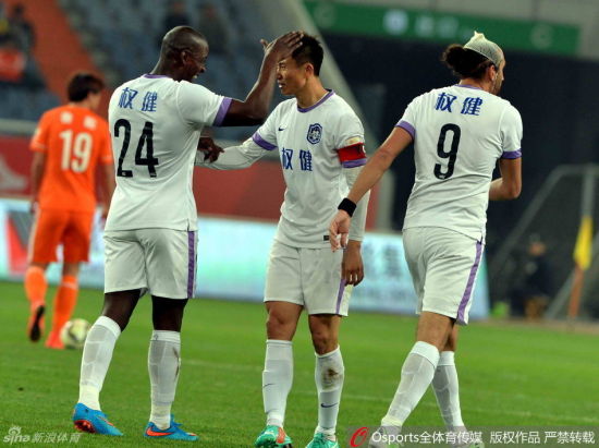 山东鲁能对阵泰达